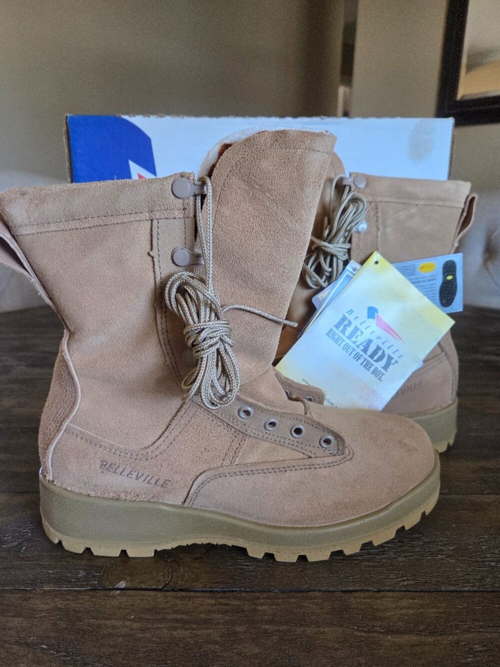 Belleville 775ST Winter Steel Toe Suede Boots NIB Unisex 6.5M/8-8.5W
